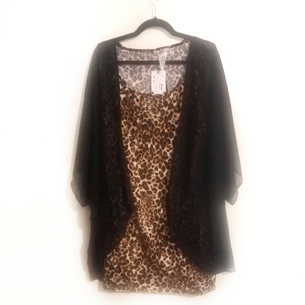 Love Squared leopard print dress